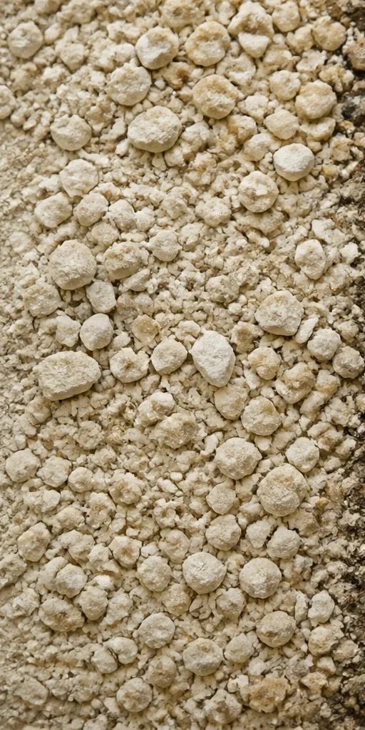 Illustrated study of small white caillottes limestone stones