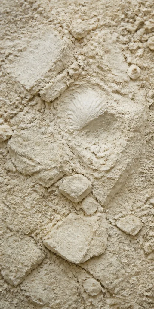Illustrated study of pale terres blanches marl