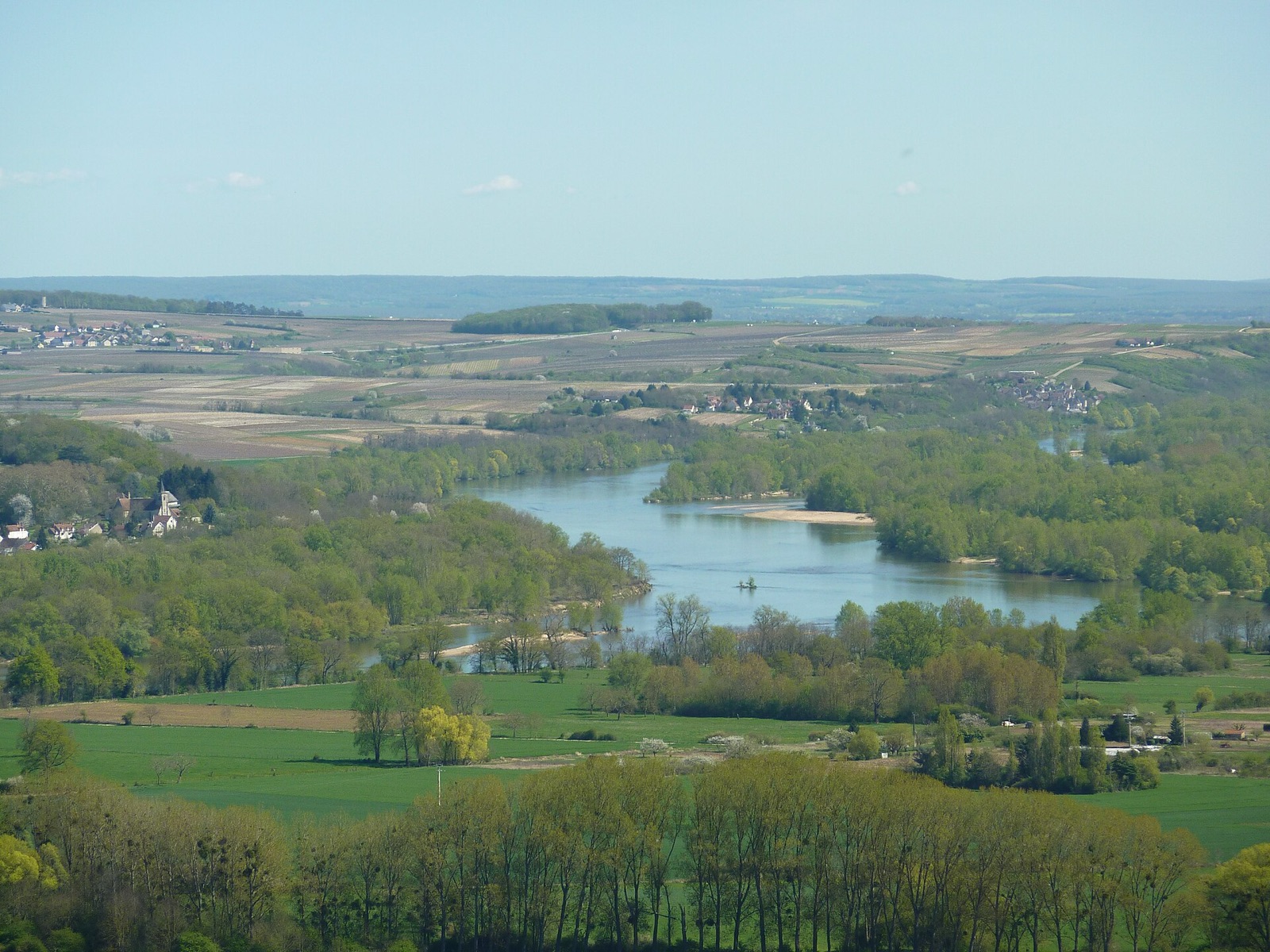 The Loire River below the Sancerre hill