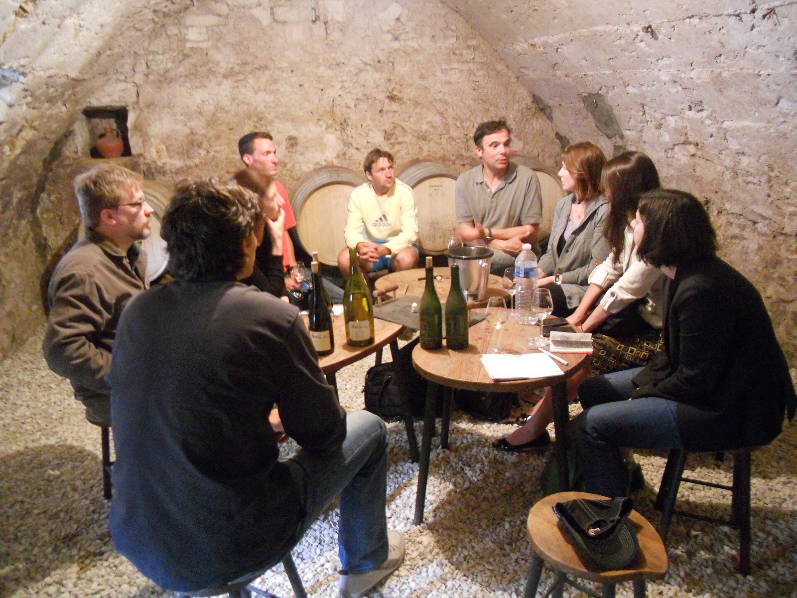A working wine cellar in Sancerre