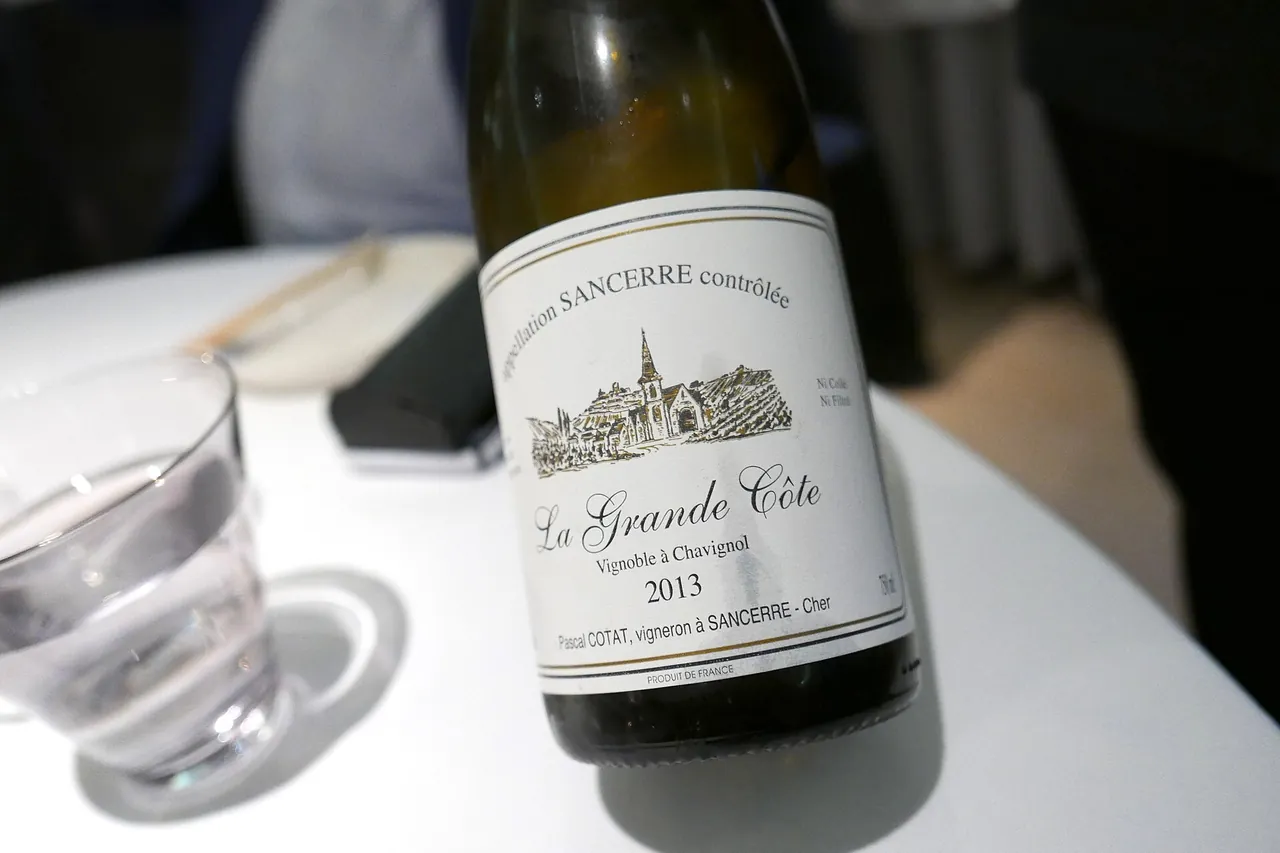 A bottle of François Cotat La Grande Côte 2013