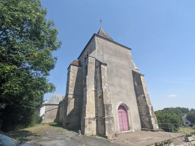 The west front of the Saint-Martial church in Montigny